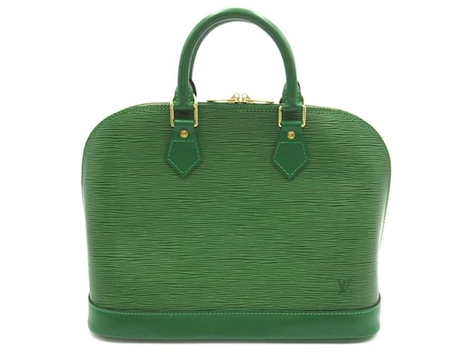 Bolsa Louis Vuitton Alma na cor Verde Bornéu Couro  ref.1535472