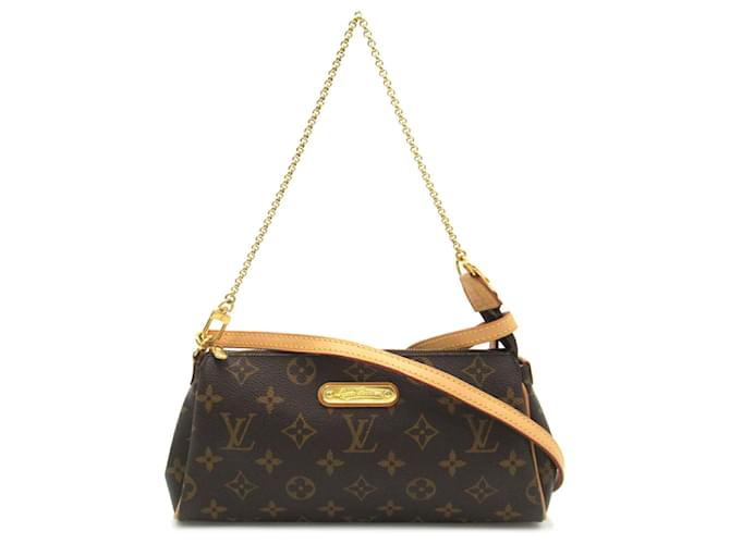 Bolsa de Ombro Eva Louis Vuitton Marrom Lona  ref.1535474