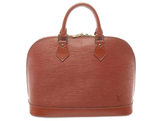 Louis Vuitton Alma Epi Kenya Brown Handtasche Braun Leder  ref.1535482