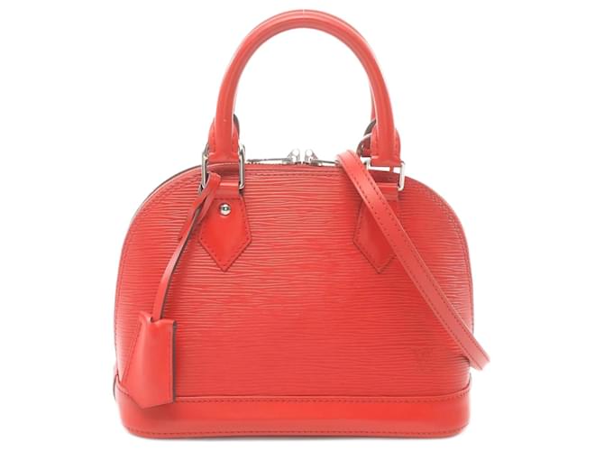 Bolsa Alma BB Louis Vuitton Vermelho Couro  ref.1535484