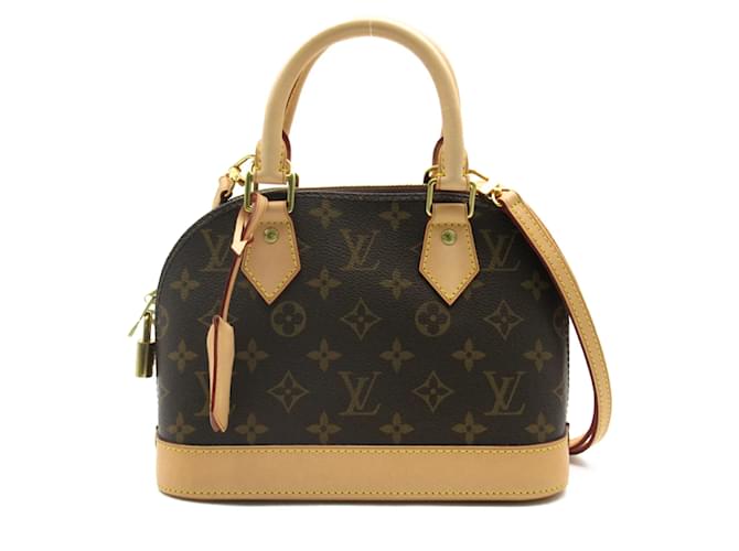 Bolsa de Ombro Alma BB Louis Vuitton Marrom Lona  ref.1535486