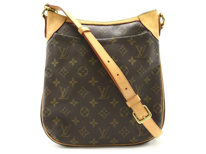 Bolsa de Ombro Monogram Odeon PM da Louis Vuitton Marrom Couro Couro envernizado Lona Plástico  ref.1535492