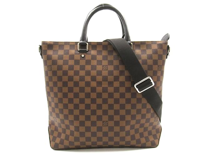 Bolsa Tote Jake Louis Vuitton Marrom Lona  ref.1535506