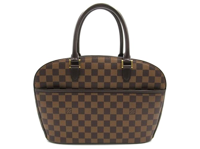 Bolsa de mão horizontal Saria da Louis Vuitton Marrom Damier ebene Lona  ref.1535517