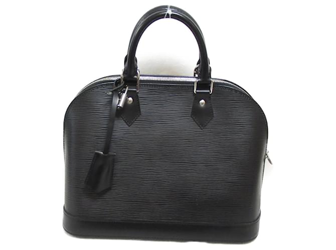 Bolsa Alma PM Louis Vuitton Preto Couro  ref.1535522