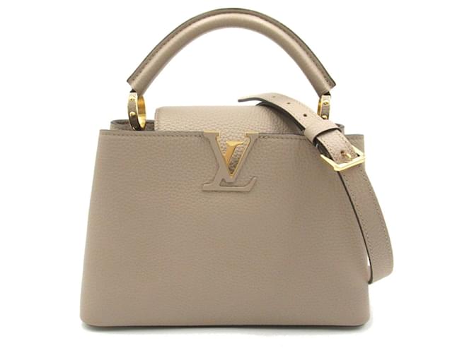 Louis Vuitton Capucines BB Handbag Beige Leather  ref.1535534