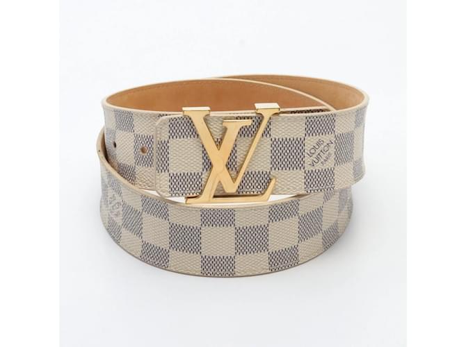 Cinto Santur Initial da Louis Vuitton Branco Lona Plástico  ref.1535559