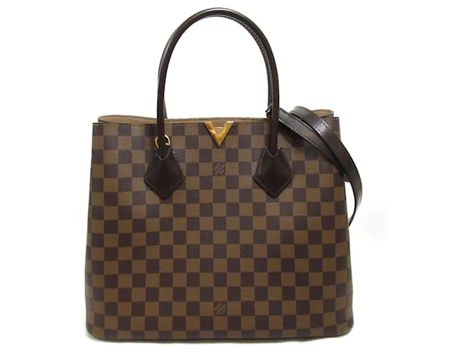 Bolsa de Ombro Kensington Louis Vuitton Preto Lona Plástico  ref.1535572