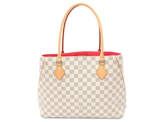 Louis Vuitton Calvi Damier Azur Branco Lona  ref.1535635