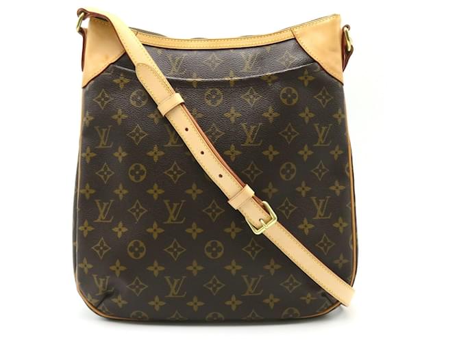 Bolsa de Ombro Odeon MM Louis Vuitton Marrom Monograma Lona  ref.1535689