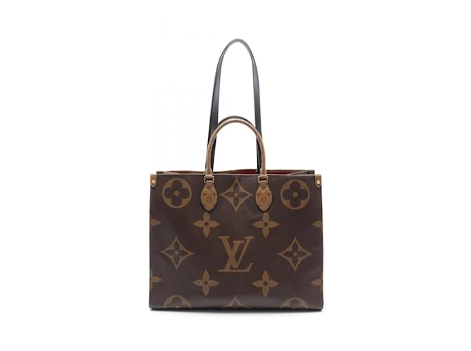 Sac à bandoulière Louis Vuitton On the Go GM Cuir Toile Marron Monogramme  ref.1535719