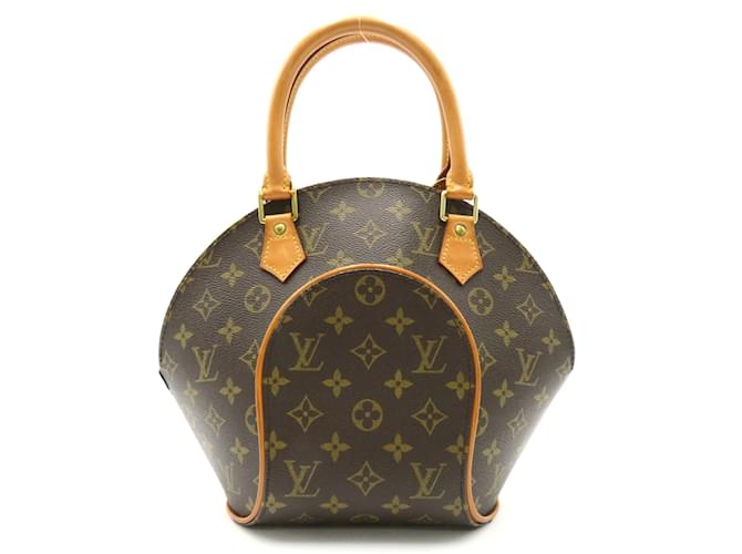 Bolso Ellipse PM Louis Vuitton Castaño Monograma Cuero Lienzo  ref.1535720