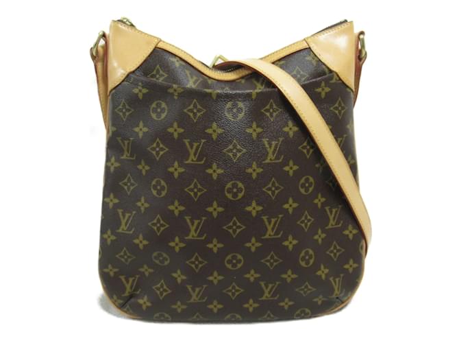 Louis Vuitton Odeon MM Shoulder Bag Brown Monogram Cloth  ref.1535725