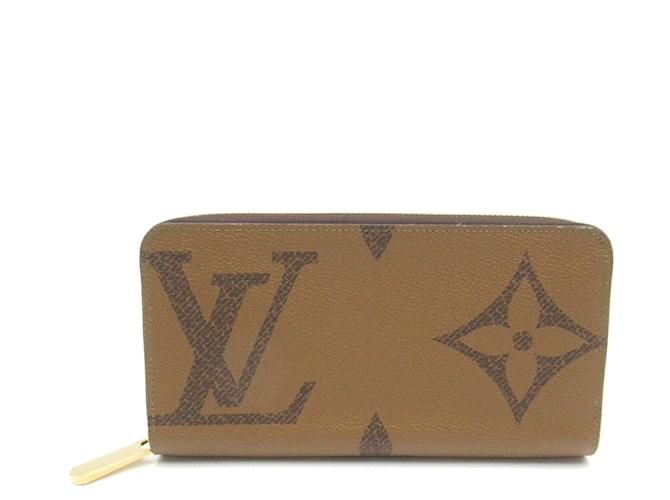 Zippy Louis Vuitton Brown Coin Purse Patent leather Cloth Plastic  ref.1535740