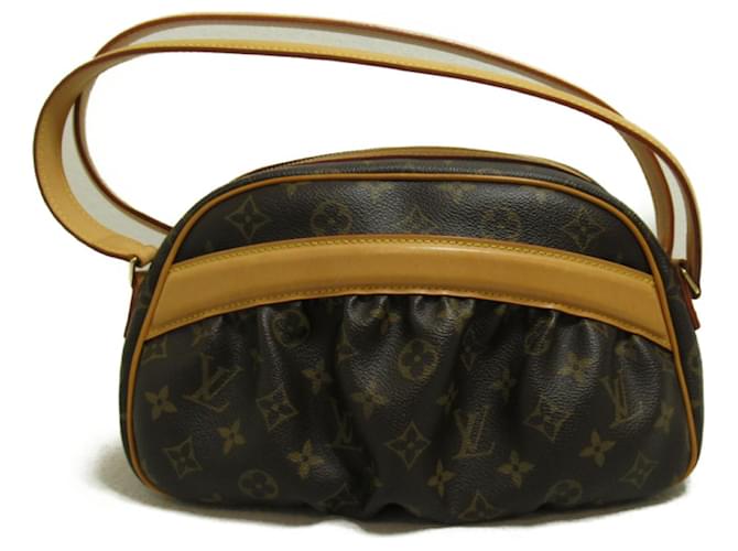 Louis Vuitton Clara Shoulder Bag Brown Patent leather Cloth Plastic  ref.1535741