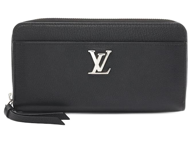 Carteira longa Zippy Lock Me Noir Louis Vuitton Preto Couro  ref.1535763