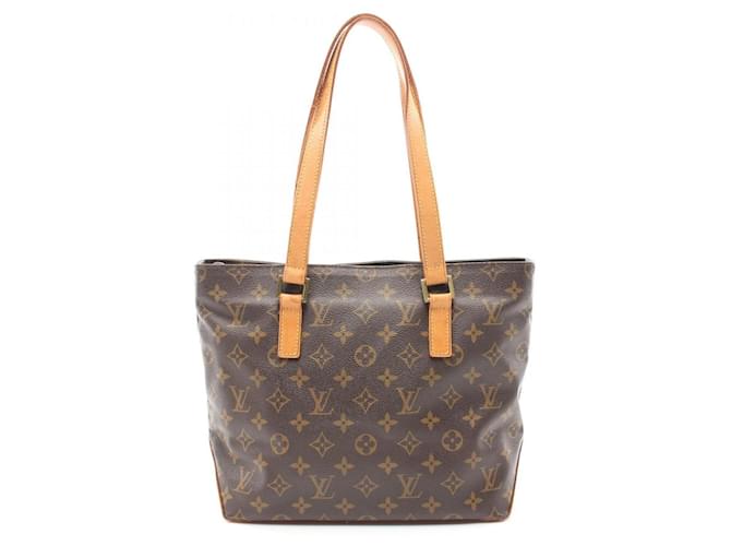 Sac à main Cabas Piano Monogram Louis Vuitton Cuir Toile Marron  ref.1535770