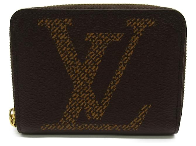 Porta-moedas Zippy Louis Vuitton Marrom Lona  ref.1535785