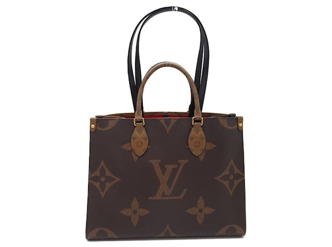 Sac Louis Vuitton On the Go MM Toile Marron  ref.1535787