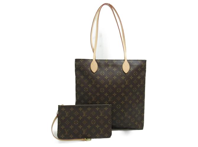 Sac fourre-tout en toile enduite Louis Vuitton Marron  ref.1535796