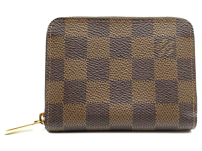 Zippy Carteira de Moedas Damier Louis Vuitton Marrom Lona  ref.1535807