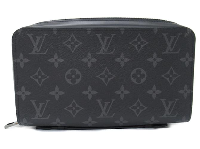 Cartera larga redonda Zippy XL Louis Vuitton Negro Lienzo  ref.1535828