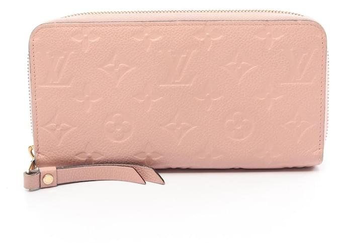 Zippy Carteira Long Bill Louis Vuitton Rosa Couro  ref.1535884