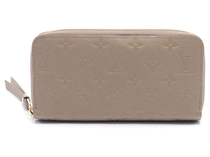 Portefeuille long beige Louis Vuitton Cuir Toile  ref.1535885