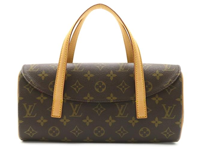 Bolsa Sonatine Louis Vuitton Marrom Lona  ref.1535888