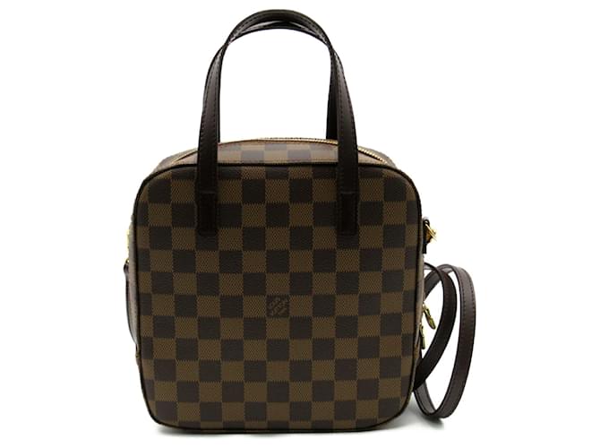 Bolsa de Ombro Spontini Louis Vuitton Marrom Lona  ref.1535891