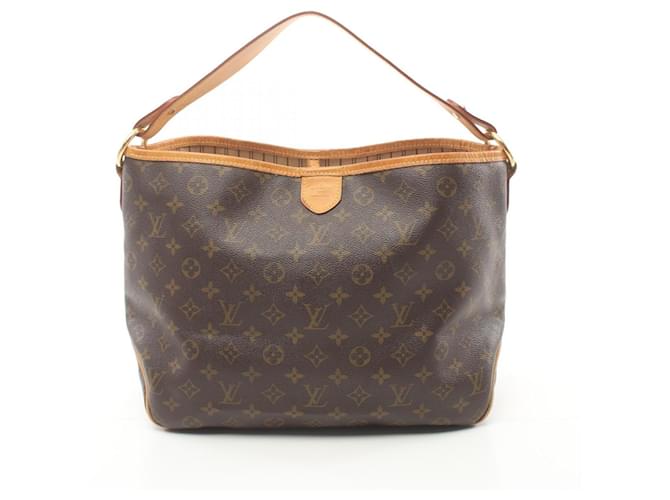 Bolso de Hombro Delightful PM de Louis Vuitton Castaño Cuero Lienzo  ref.1535893