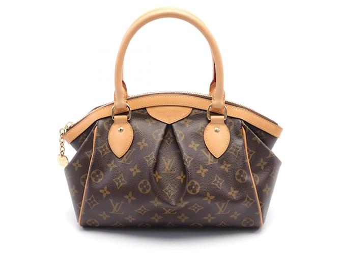 Bolsa Louis Vuitton Tivoli PM Marrom Lona  ref.1535898