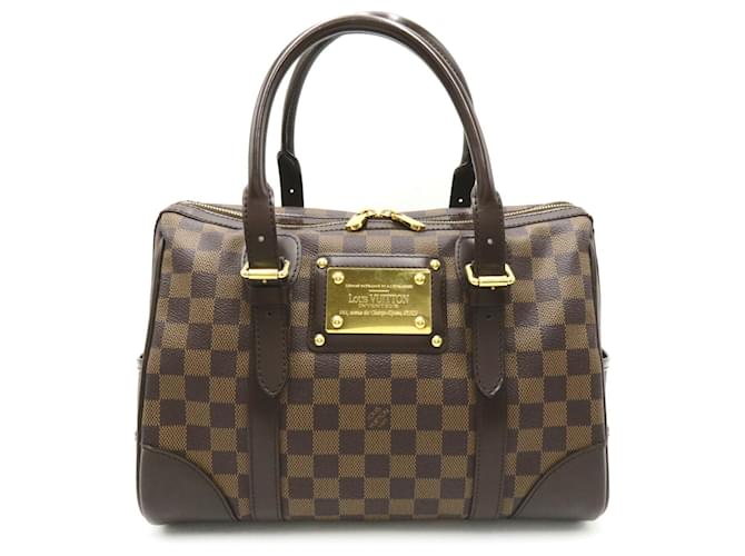 Bolsa de mão Berkeley Louis Vuitton Marrom Damier ebene Lona  ref.1535901