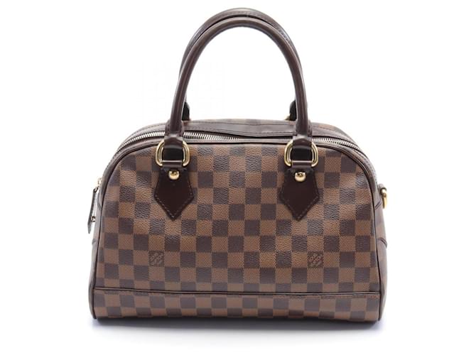 Bolso Louis Vuitton Duomo Damier Ebene Castaño Lienzo  ref.1535909