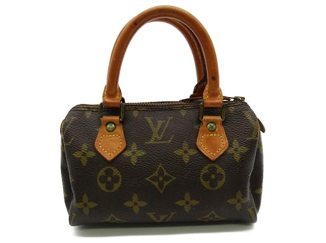 Bolsa Speedy Louis Vuitton Marrom Lona  ref.1535913