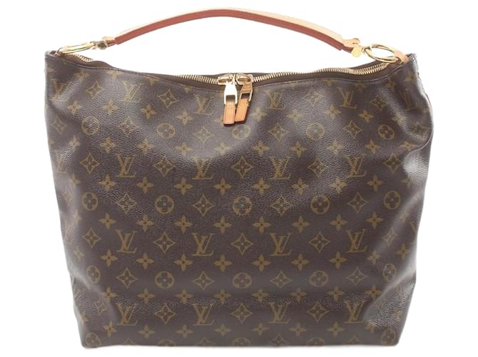 Bolsa de Ombro Monogram Shuri MM da Louis Vuitton Marrom Couro Couro envernizado Lona Plástico  ref.1535934