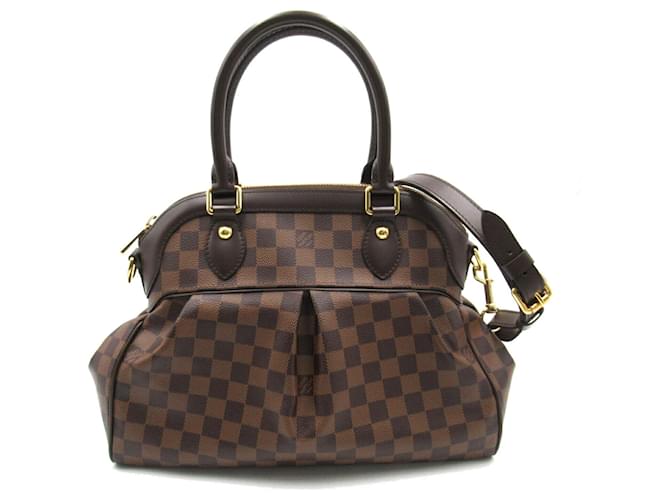 Bolsa de Ombro 2 em 1 Louis Vuitton Trevi Marrom Lona Plástico  ref.1535956