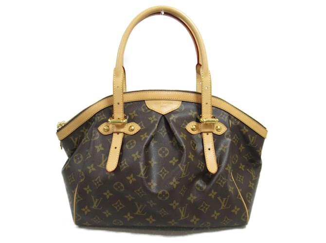 Sac à main Louis Vuitton Tivoli GM Cuir vernis Toile Plastique Marron  ref.1535960