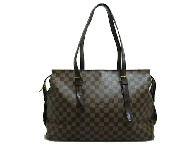 Sac à main Chelsea de Louis Vuitton Toile Marron Damier ebène  ref.1535976