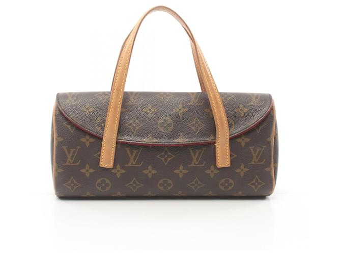 Bolsa de mão Monogram Sonatine Louis Vuitton Marrom Monograma Couro envernizado  ref.1536039