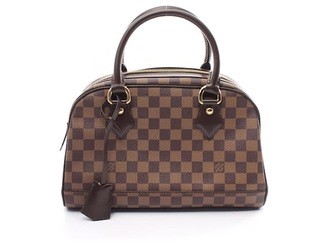 Bolsa Louis Vuitton Duomo Damier Ebene Marrom Lona  ref.1536042