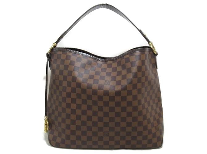 Bolsa de Ombro Delightful PM da Louis Vuitton Marrom Damier ebene Lona  ref.1536050