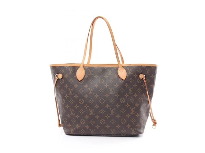 Sac tote Monogram Neverfull MM de Louis Vuitton Cuir vernis Marron Monogramme  ref.1536057