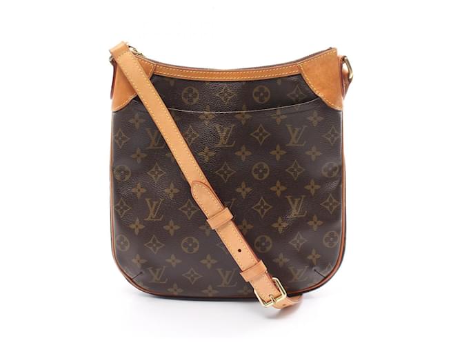 Bolso de Hombro Odeon PM Louis Vuitton Castaño Monograma Cuero Charol Lienzo Plástico  ref.1536075