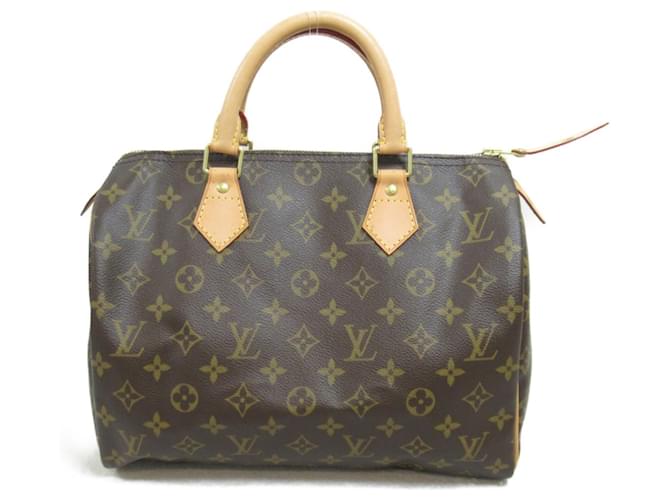 Bolsa Louis Vuitton Speedy 30 Marrom Lona  ref.1536092