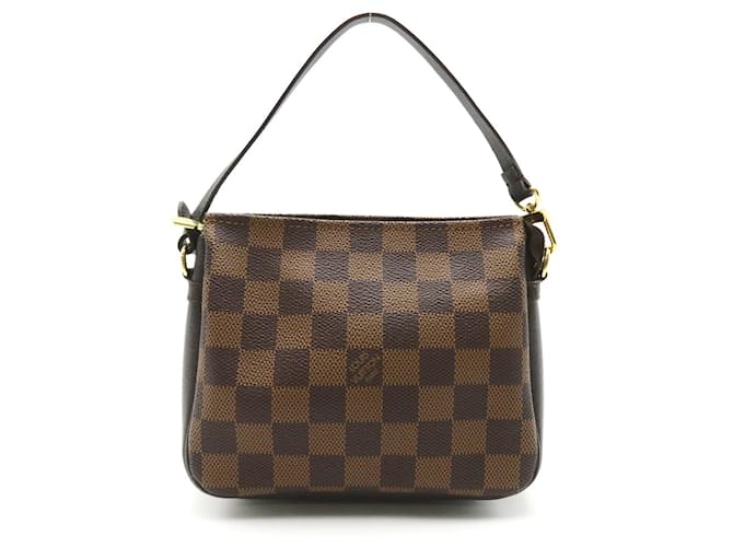 Louis Vuitton Truth Makeup Pouch Bag Brown Damier ebene Cloth  ref.1536122