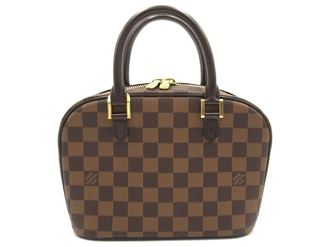 Sac à main Saria Louis Vuitton Toile Marron Damier ebène  ref.1536187