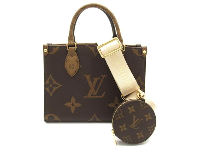 Louis Vuitton On the Go PM Bag Brown Monogram Cloth  ref.1536193