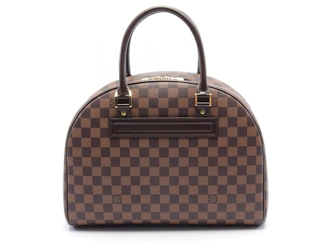 Louis Vuitton Nolita Damier Ebene Handbag Brown Cloth  ref.1536237