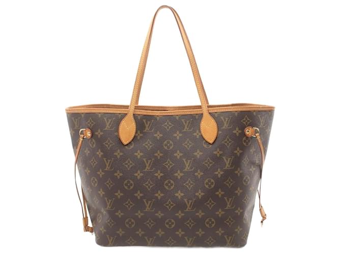 Monogram Neverfull MM Tote Bag von Louis Vuitton Braun Monogramm Lackleder  ref.1536238